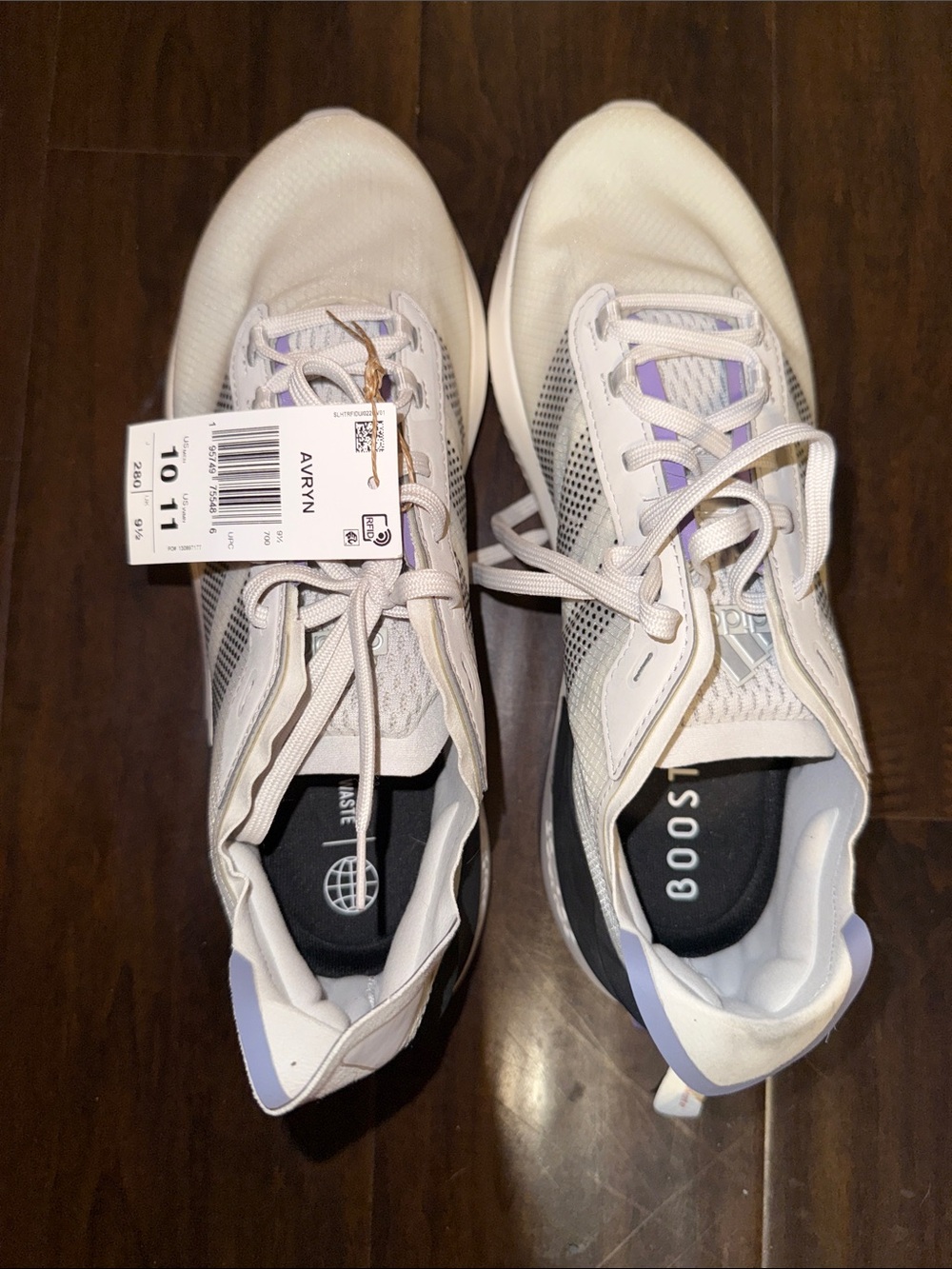 Mens Light Lavender Athletic Sneakers - Boost-Inspired Support